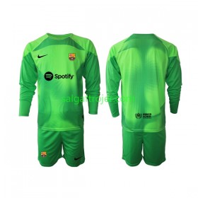 FC Barcelona Fodboldtrøjer Målmand Børn Hjemmebanesæt 2022/23 Langærmet